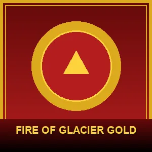 Fire of glacier gold